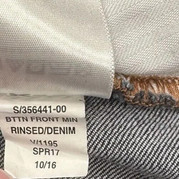 Gap Denim Skirt Womens 8 A Line Button Dark Blue Measures 30 x 18 - Picture 5 of 5